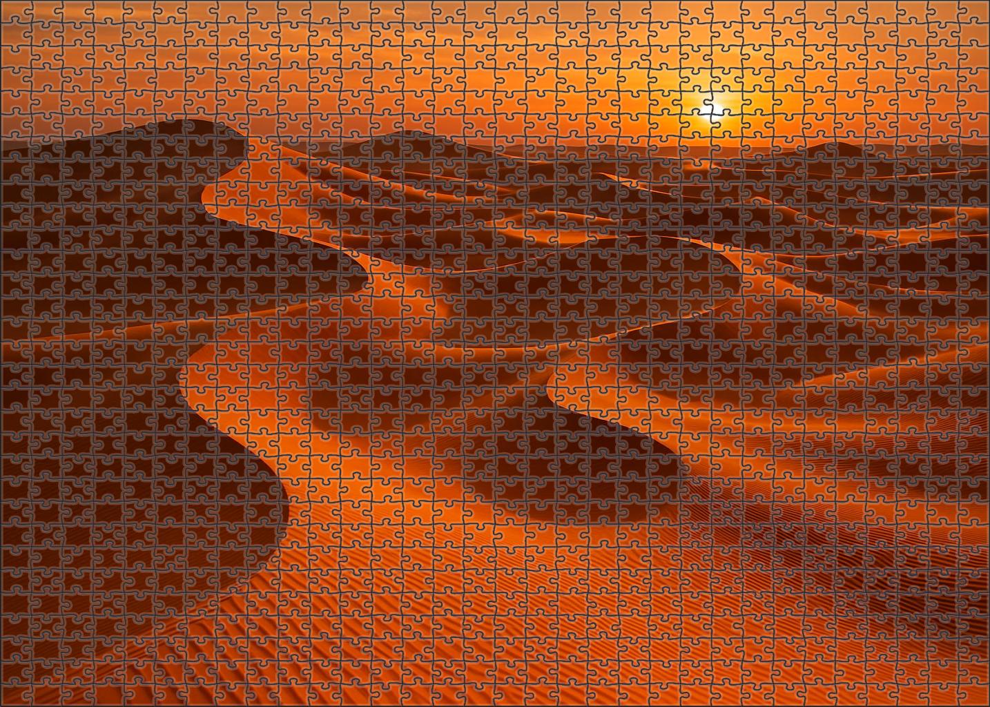 Sunset Dune Crescents 1000 Piece Puzzle