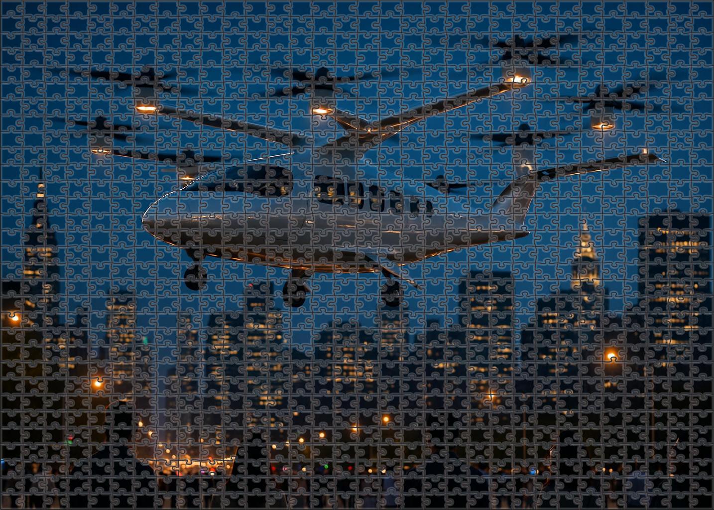 Electric Vertical Takeoff And Landing Airliner Puzzle For Kids