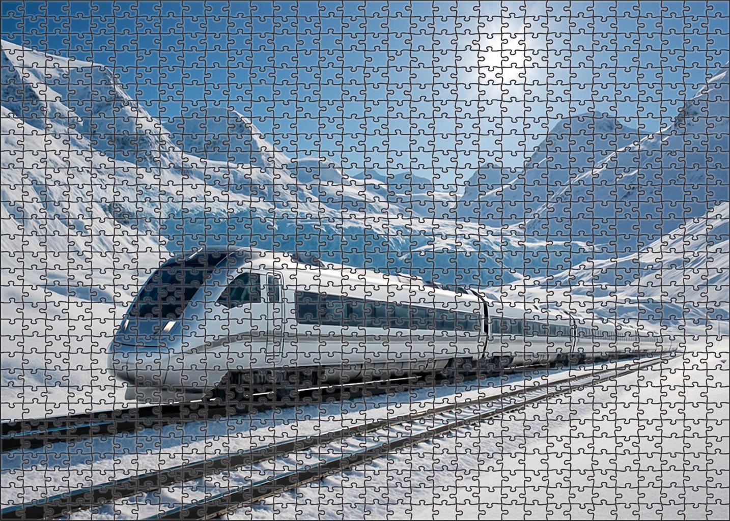 Glacier Streamliner Electric Express Large Format Puzzle