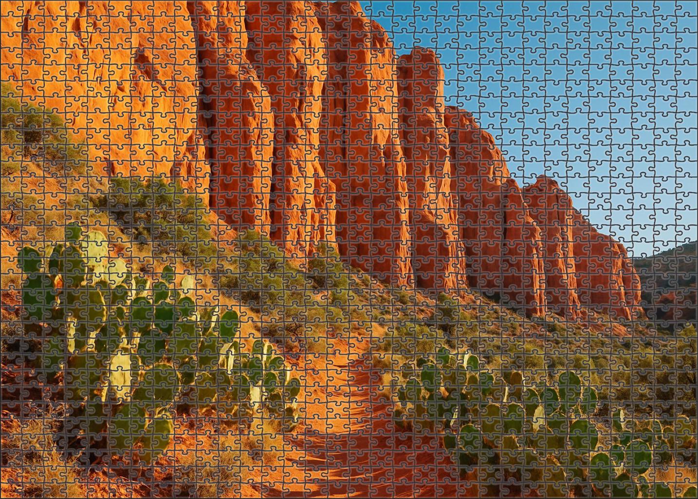 Amber Desert Ravine Unique Puzzle Design