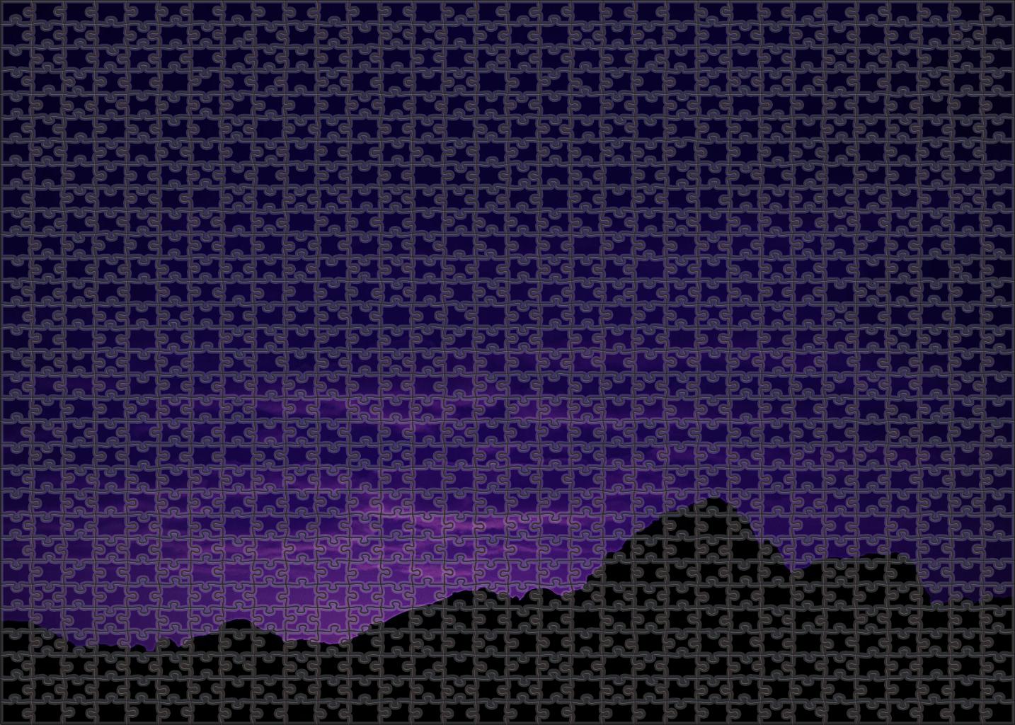 Dusky Violet Cascade Puzzle For Adults