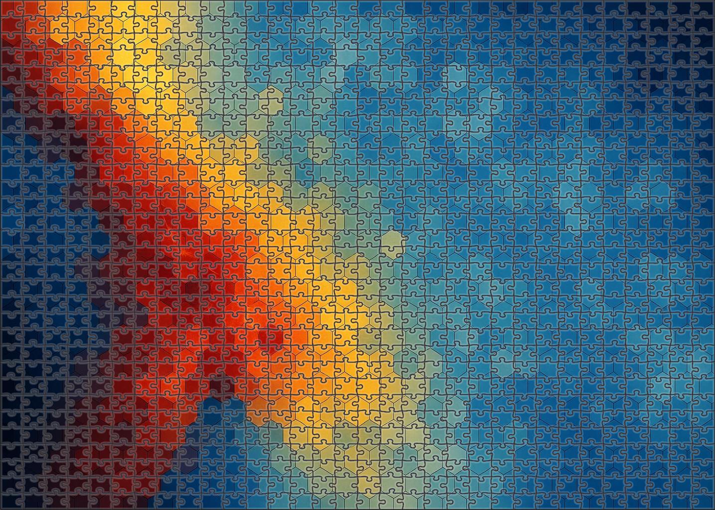 Population Cluster Density Raster Premium Puzzle Pieces
