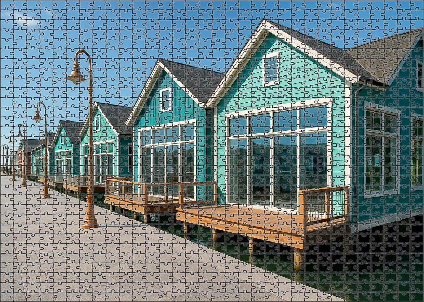 Teal Harbor Promenade 100 Piece Puzzle