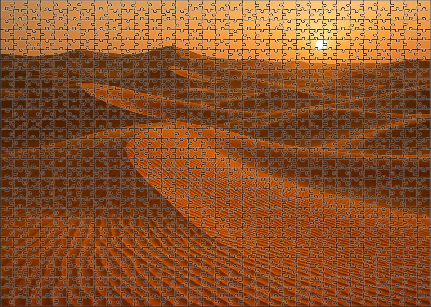 Golden Hour Rippled Dunes Family Puzzles