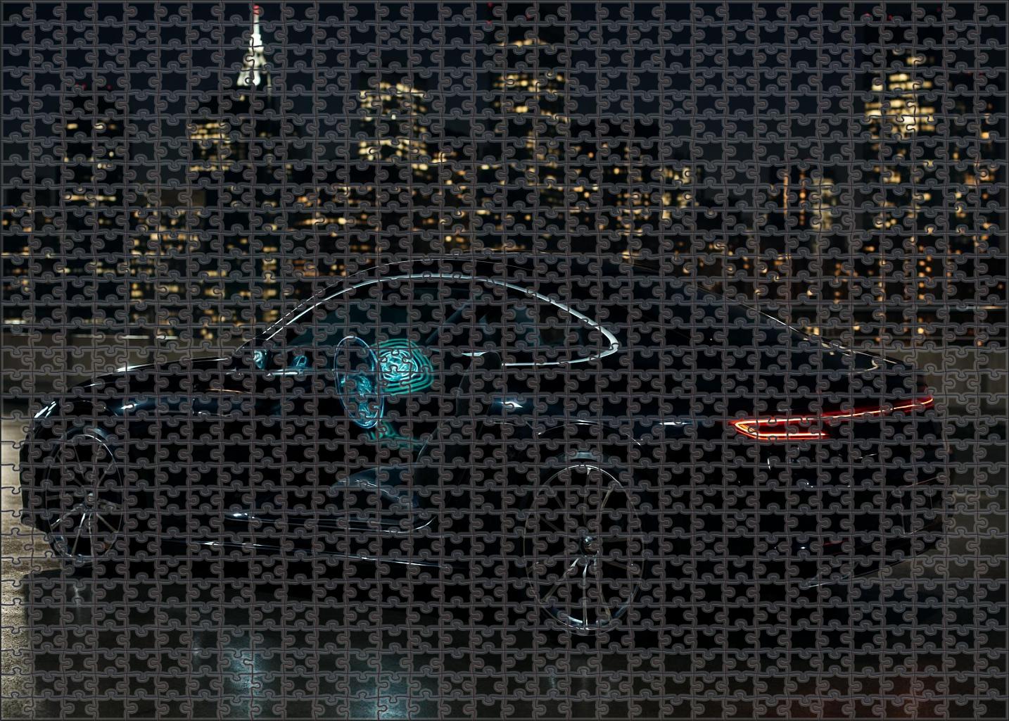 Stratus Phantom Silent Aerodynamic Luxury Coupe Custom Jigsaw Puzzle