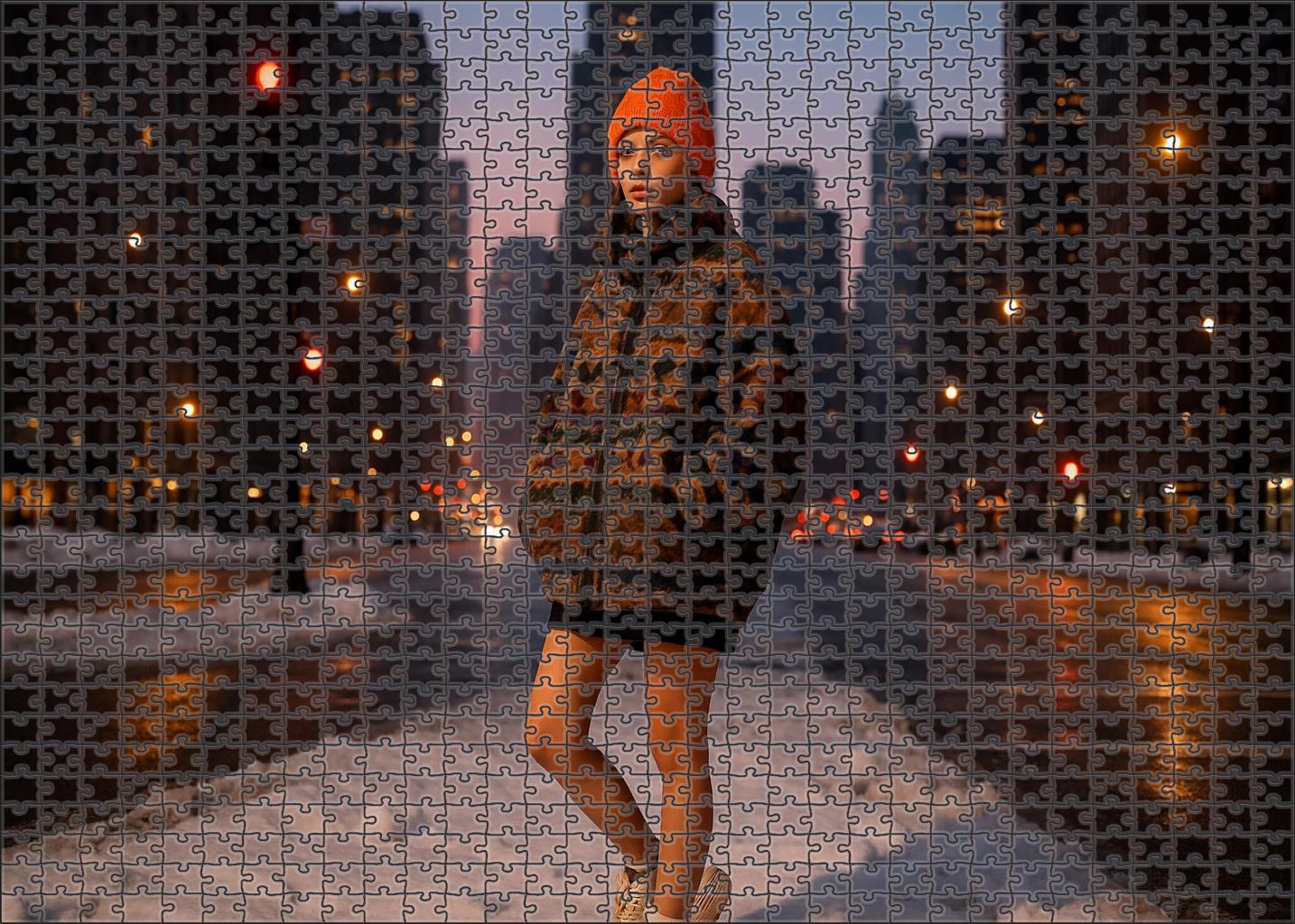 Urban Streetwear Renaissance Bold Patterns Meet Retro Cuts Mini Puzzle