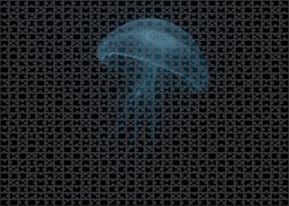 Phantom Jelly Transparent Deep-water Drifter With Pulsing Bioluminescence Puzzle Collection