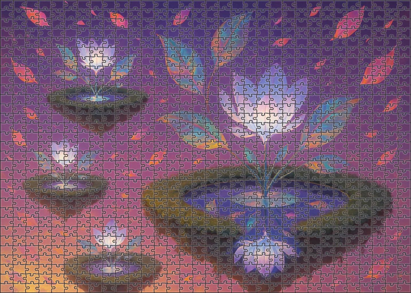 The Garden Of Floating Reflections 300 Piece Puzzle