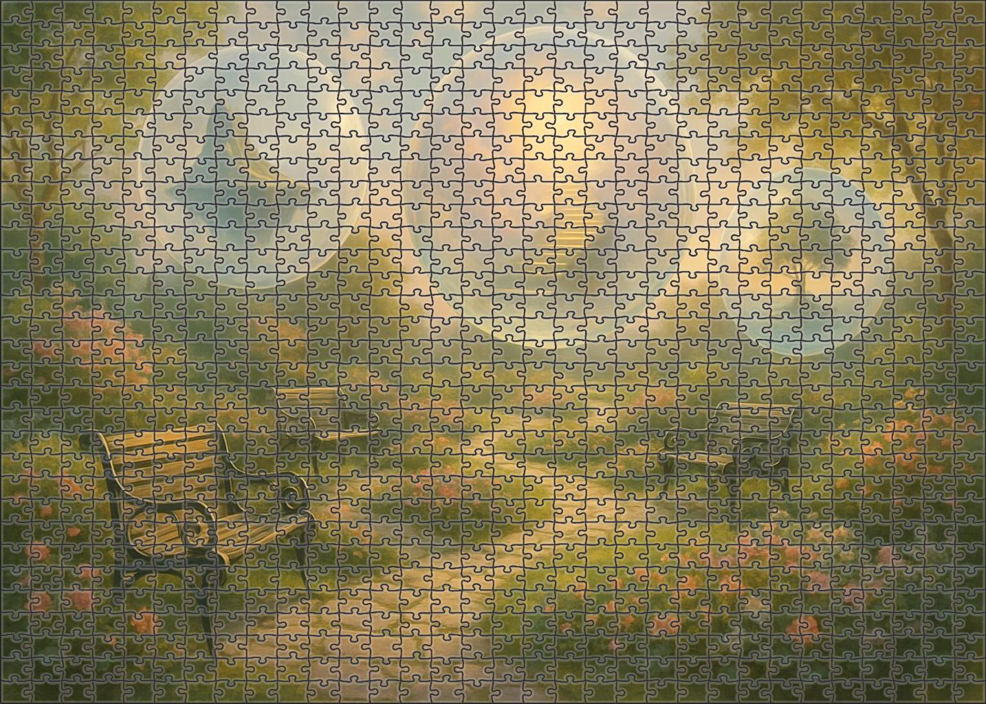 The Garden Of Floating Echoes Puzzle For Adults