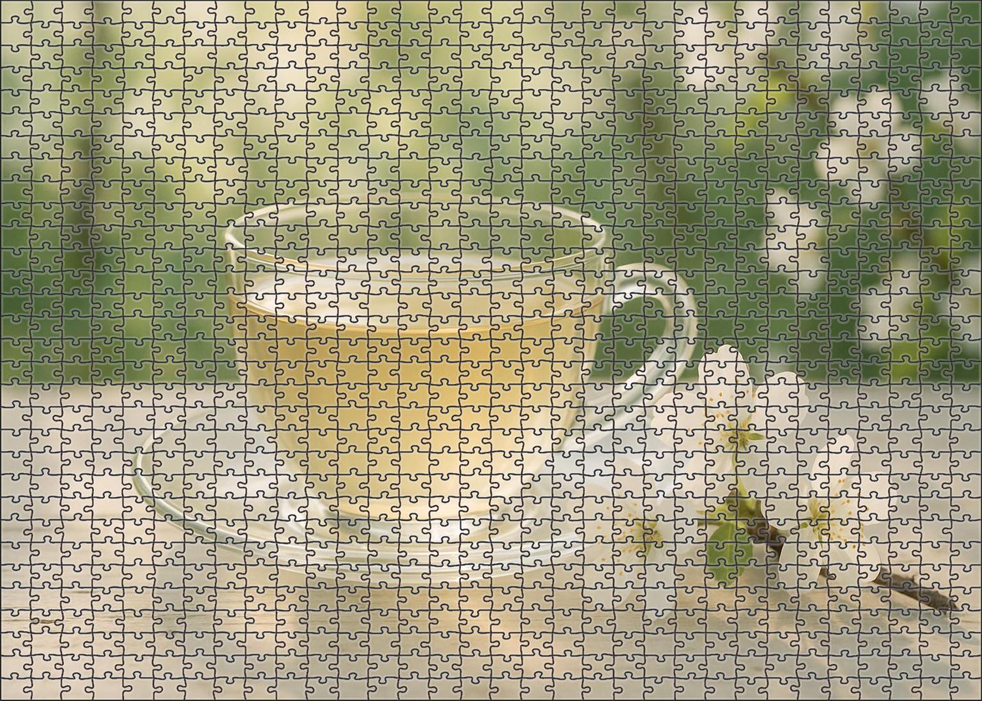 Sunlit Bloom White Tea 300 Piece Puzzle