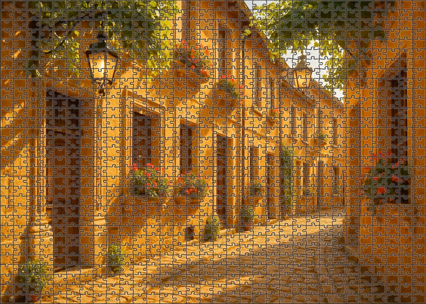 Golden Hearth Row 20 Piece Puzzle