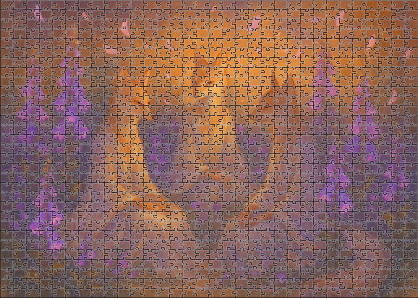 The Foxglove Tea Ceremony Custom Jigsaw Puzzle