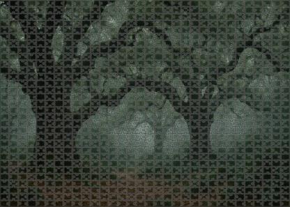Misty Valley Of Ancient Oaks Custom Jigsaw Puzzle