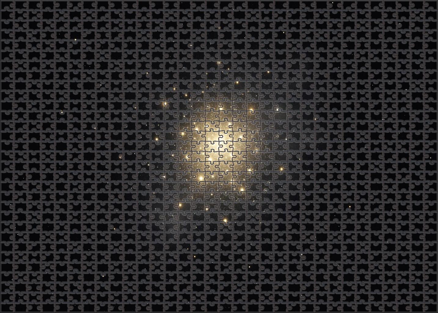Luminescent Stellar Cluster Unique Puzzle Design
