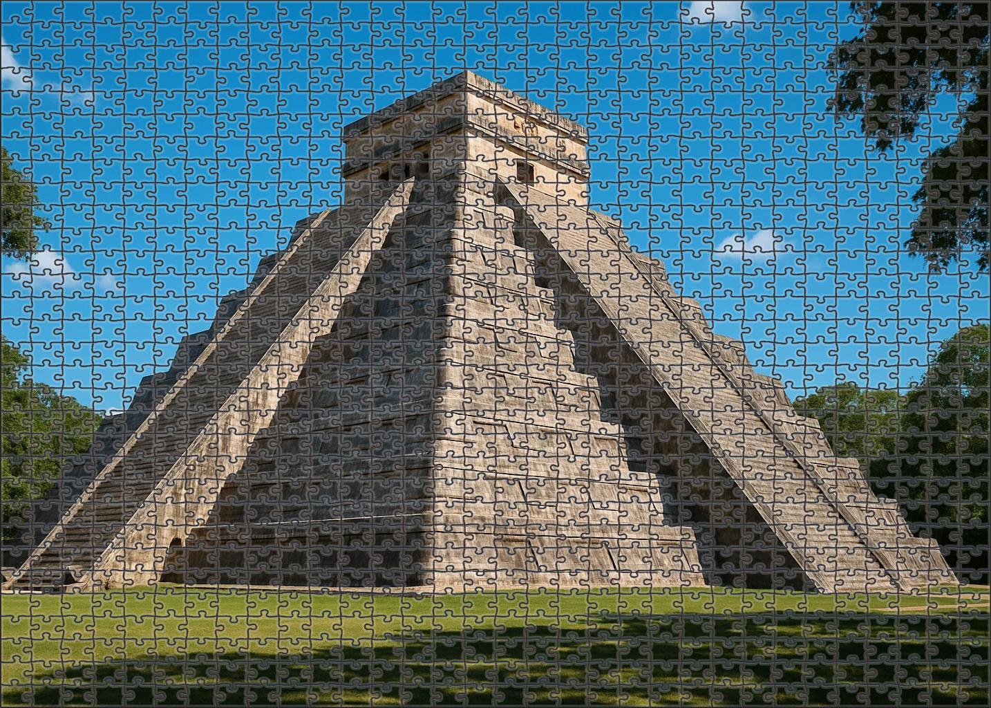 Chichen Itza Pyramid Found In Yucatn Mexico Identified By 7748 Of Global Visitors As A Majestic Mayan Architectural Wonder Easy Puzzles