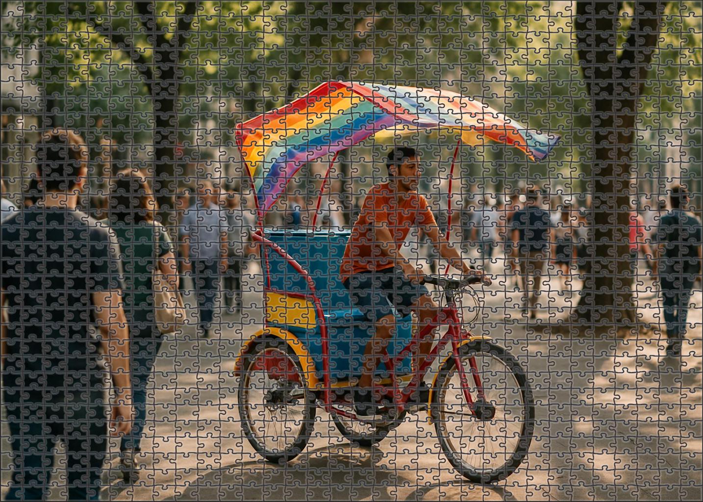 Autonomous Electric Pedicab 1000 Piece Puzzle
