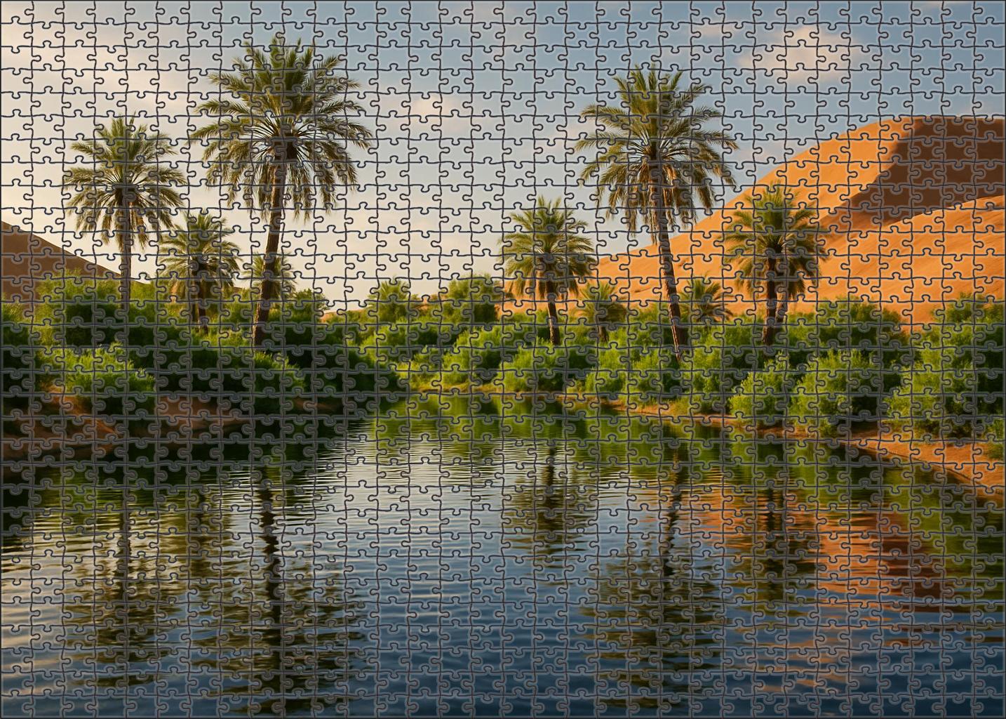 Emerald Oasis Hollow Unique Puzzle Design