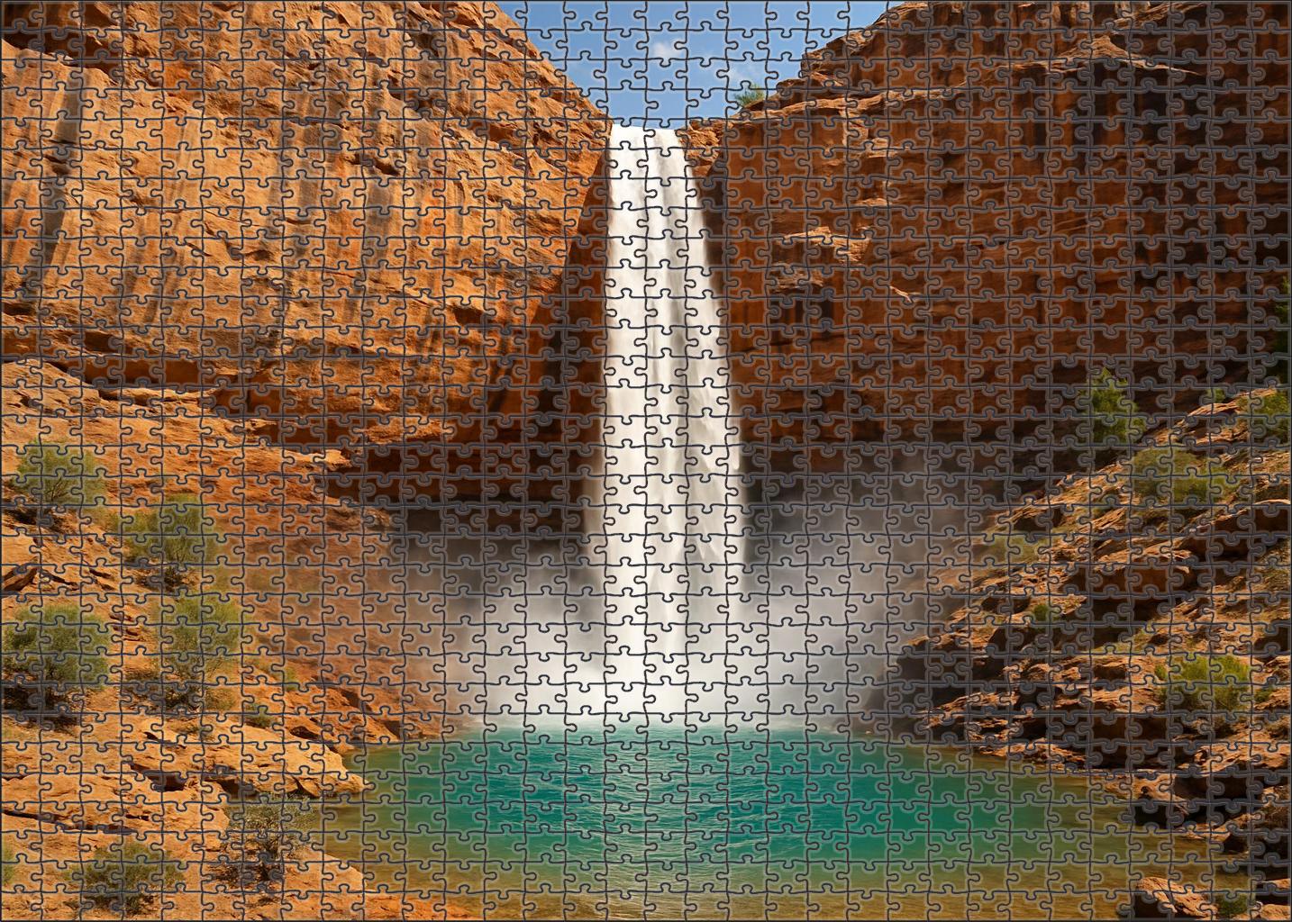 Ivory Fan Plunge Large Format Puzzle