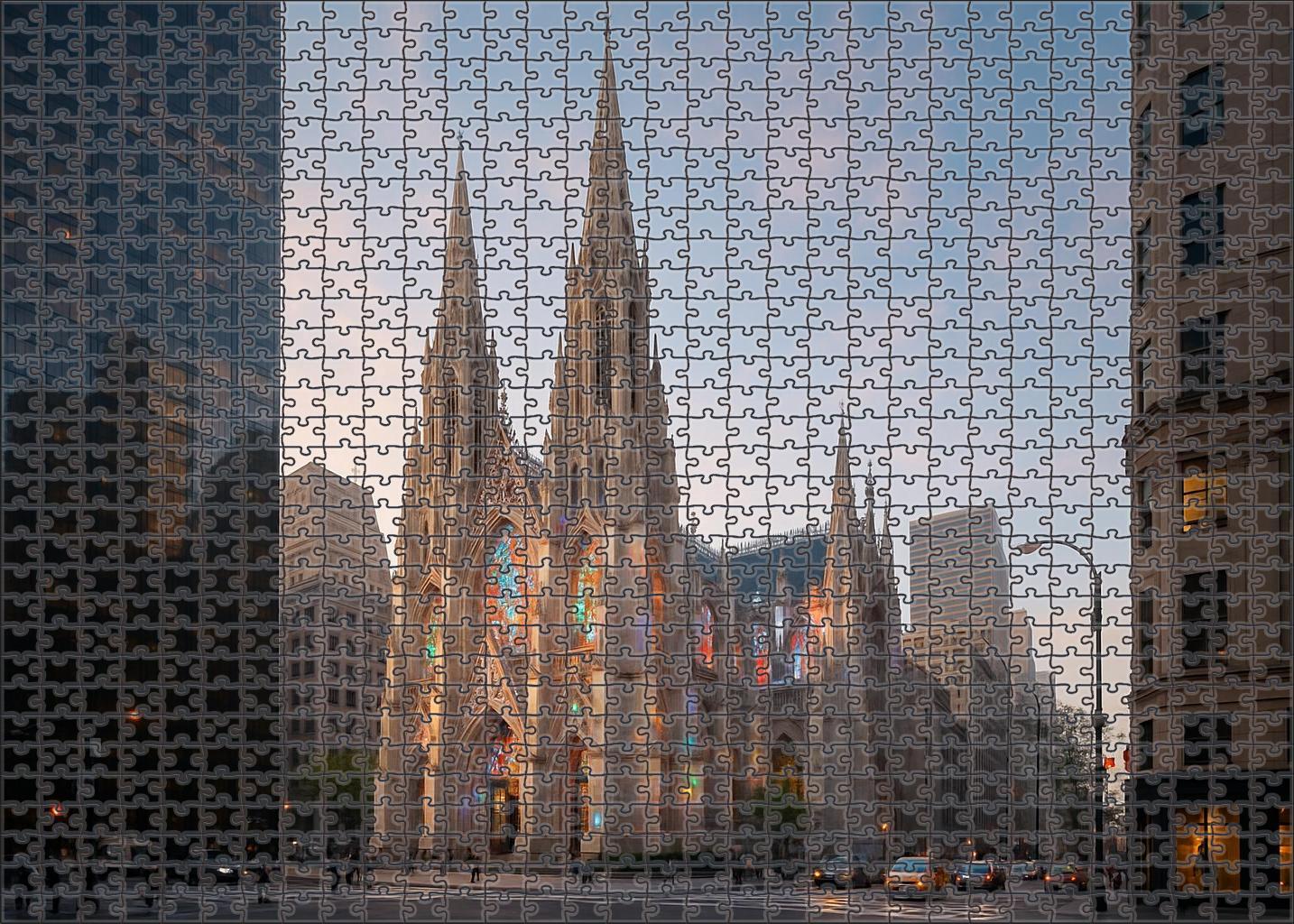 Sagrada Familia Barcelona Spain - Globally Recognized By 6877 For Its Unique Modernist Design Easy Puzzles