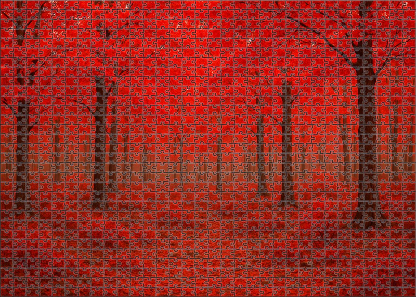 Crimson Canopy Crossing Puzzle Collection