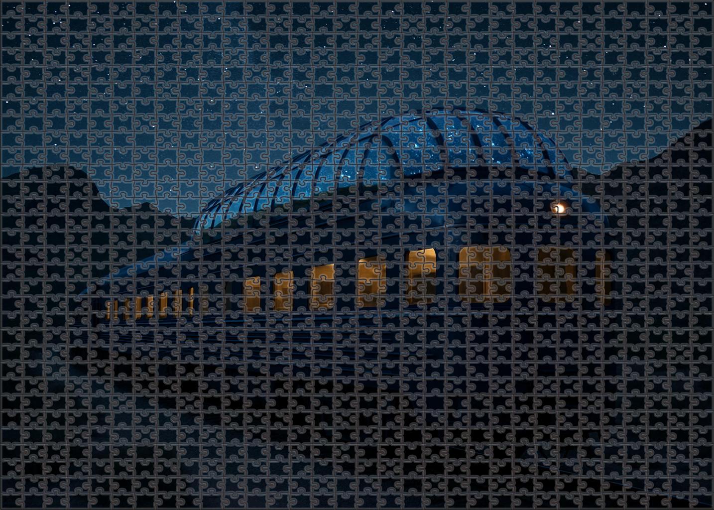 Lunar Night Observation Car 300 Piece Puzzle