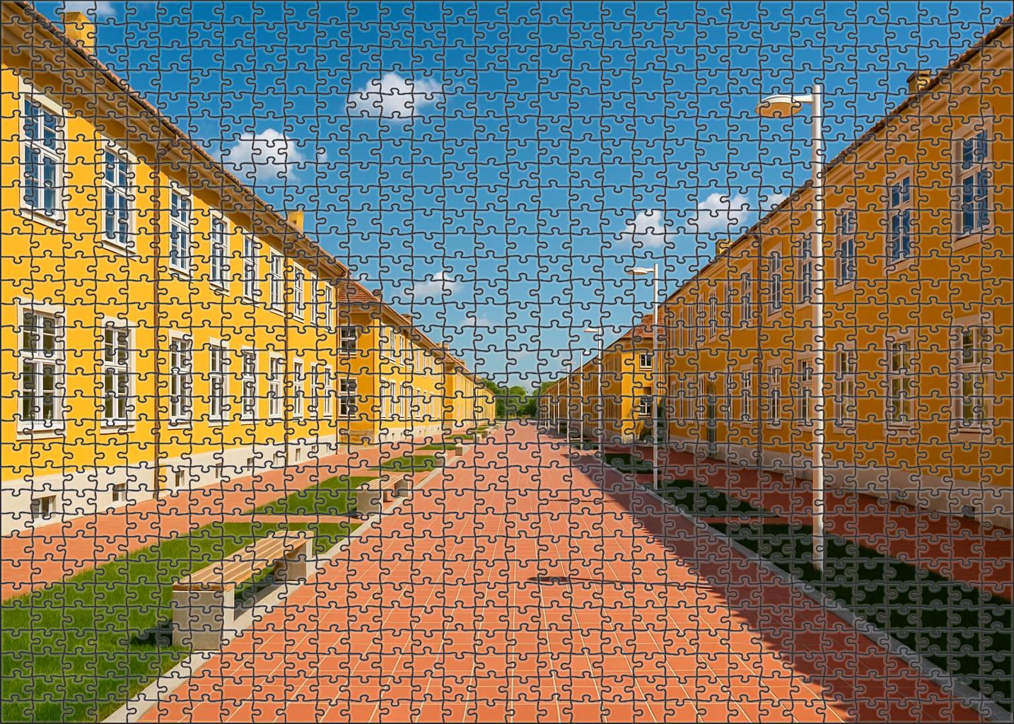 Golden Rod Row 200 Piece Puzzle