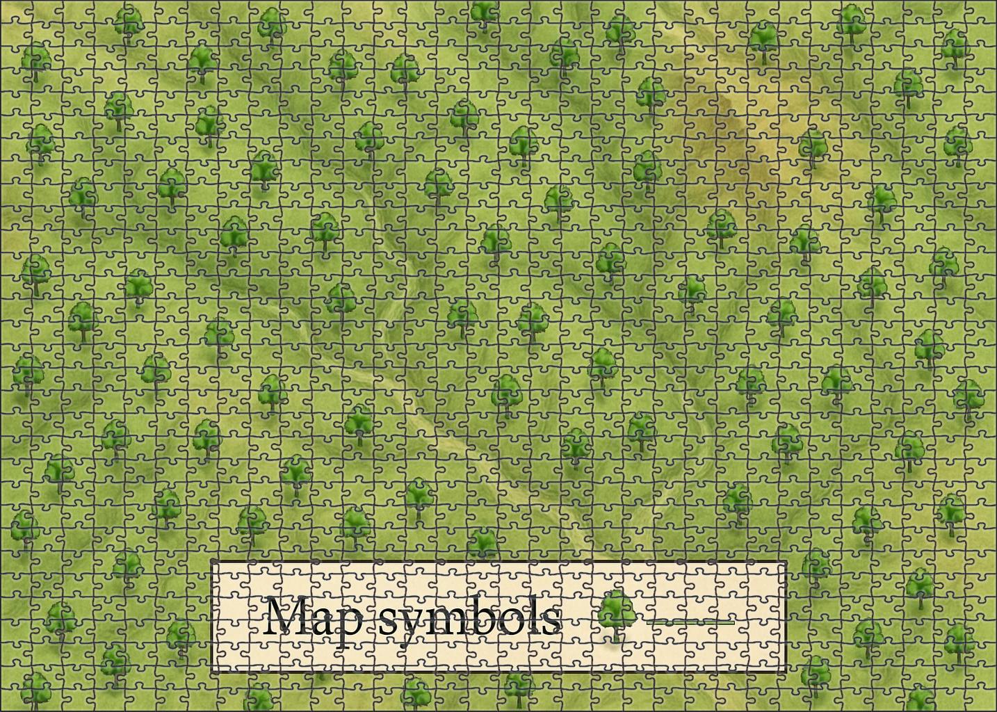 Vegetation Gradient Spectrum Map Large Format Puzzle