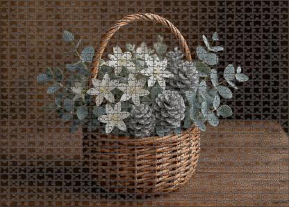 Frost-kissed Winter Basket Puzzle Collection