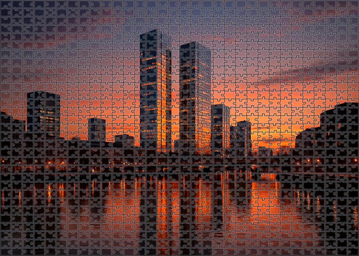 Petronas Twin Towers Dominating Kuala Lumpur Malaysia Recognized By 7430 Globally For Their Sleek Modernity And Height Unique Puzzle Design