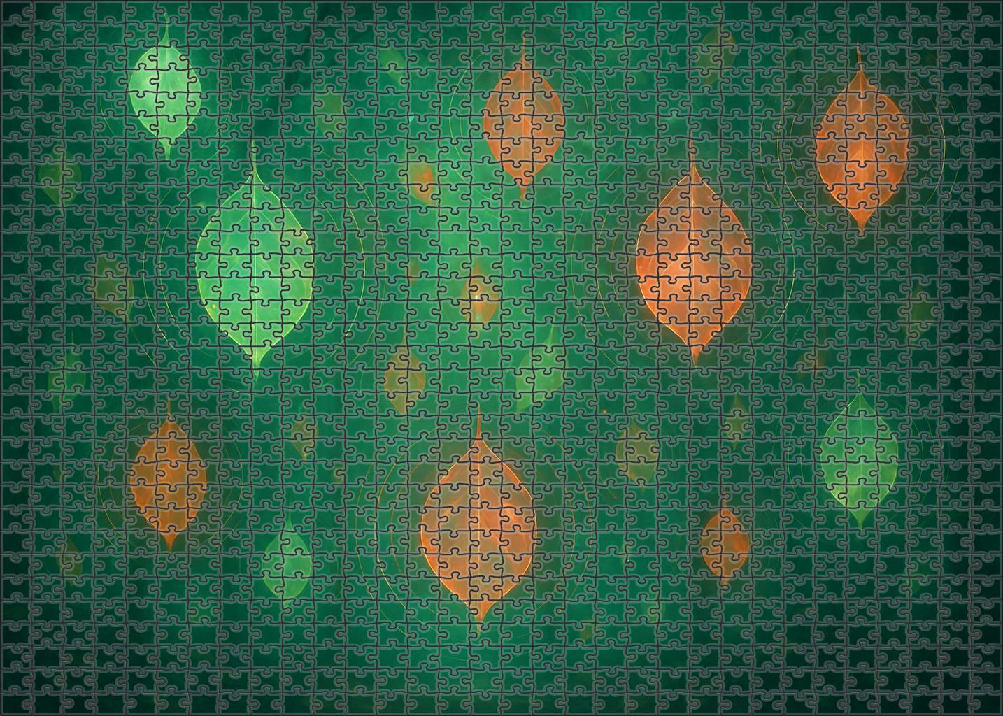 Whispering Canopy Floating Leaves Of Sound And Light Unique Puzzle Design