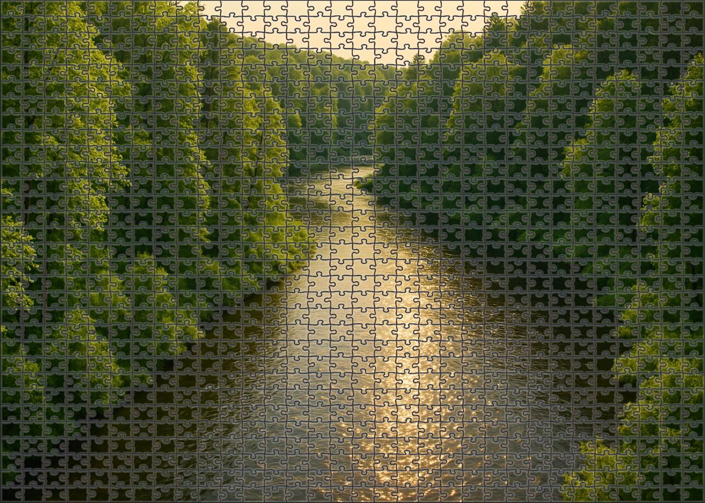 Verdant River Bend Easy Puzzles