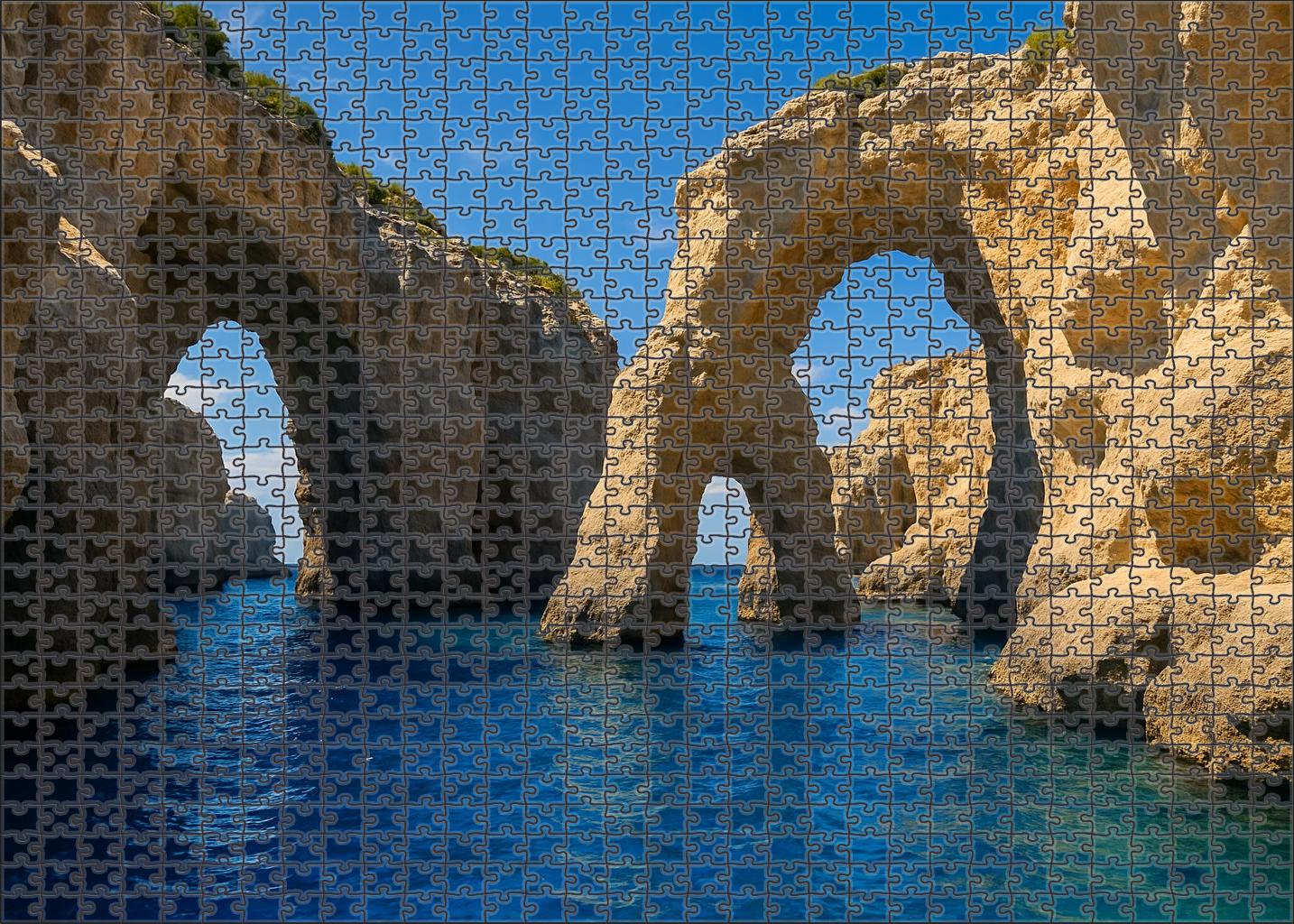 Azure Archway Cove Puzzle Challenge