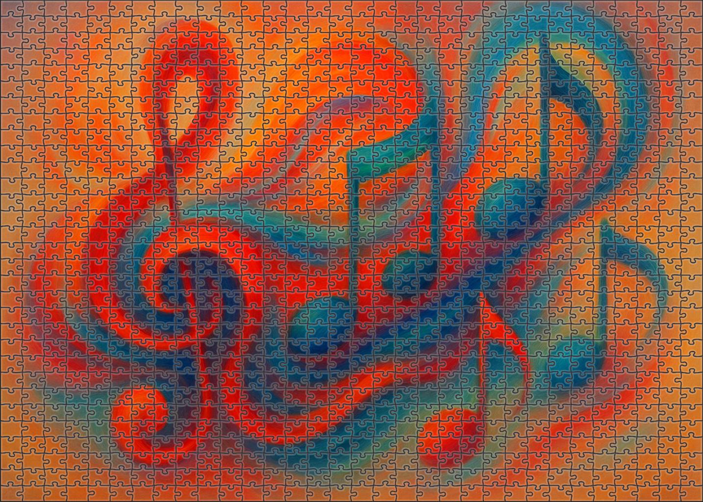 Chromatic Symphony Of The Mind 20 Piece Puzzle