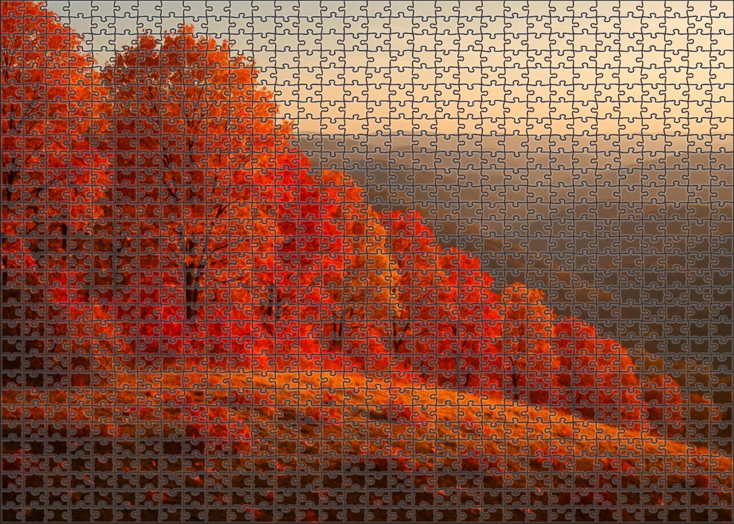 Golden Autumn Ridge Puzzle Collection