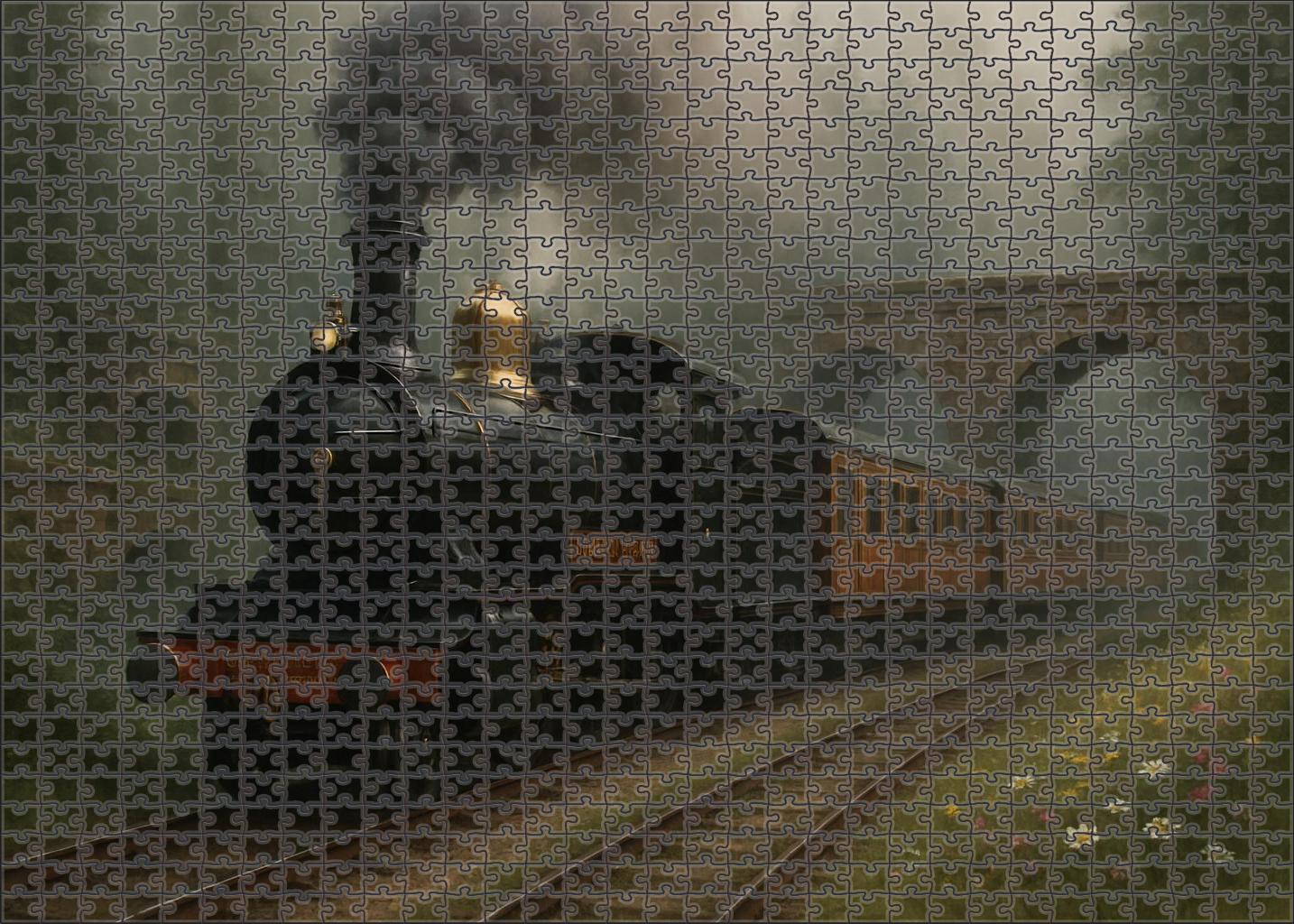Velvet Stream Steam Locomotive Puzzle For Adults