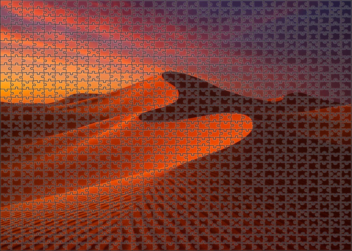 Sunset Sand Dune Ridge 20 Piece Puzzle