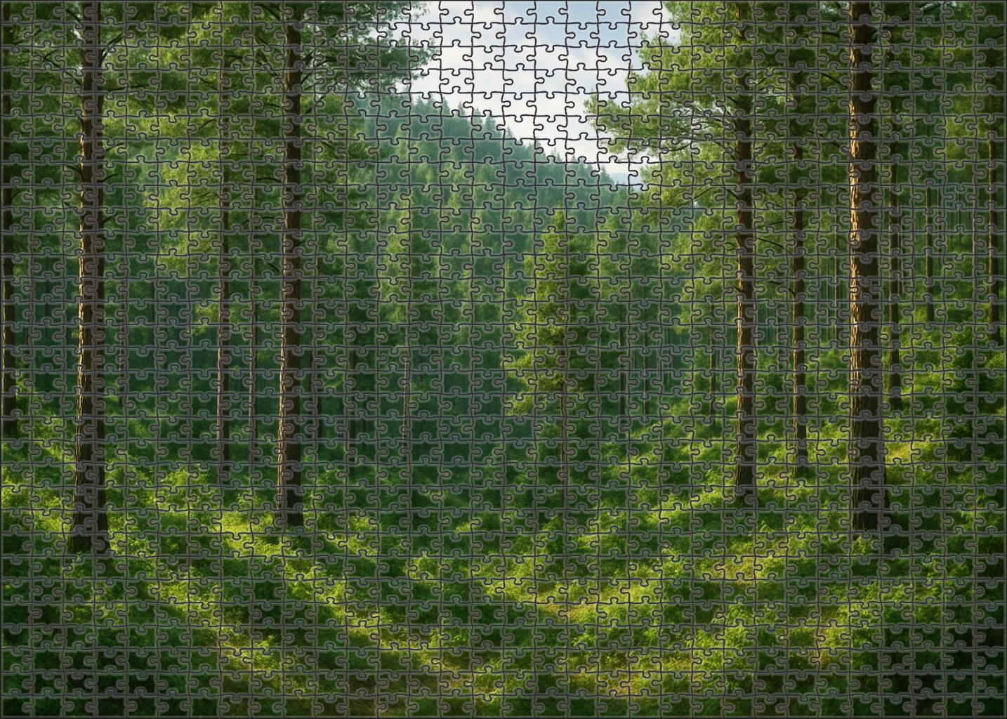 Verdant Foothills With Whispering Pines Mini Puzzle