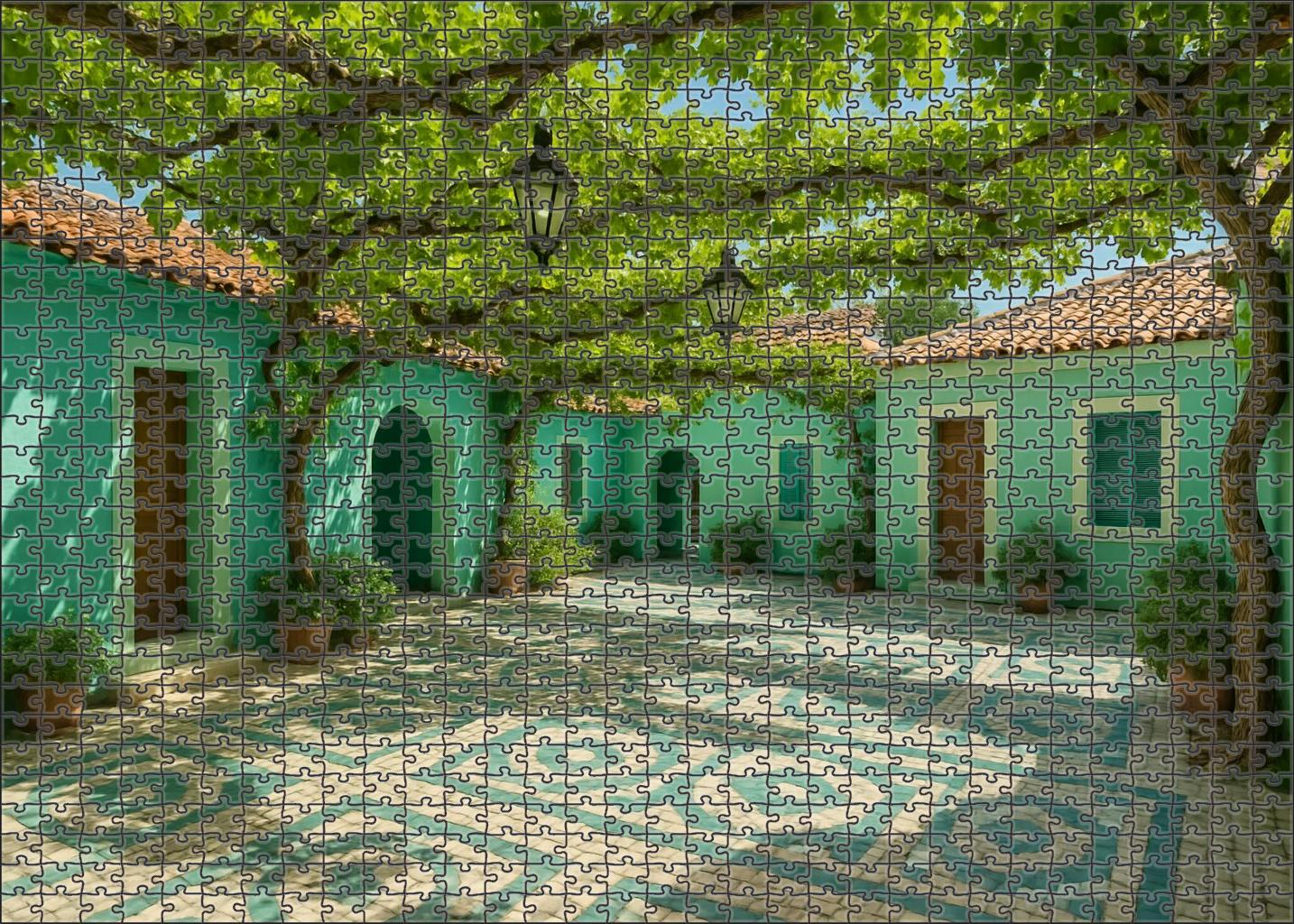Turquoise Courtyard 300 Piece Puzzle