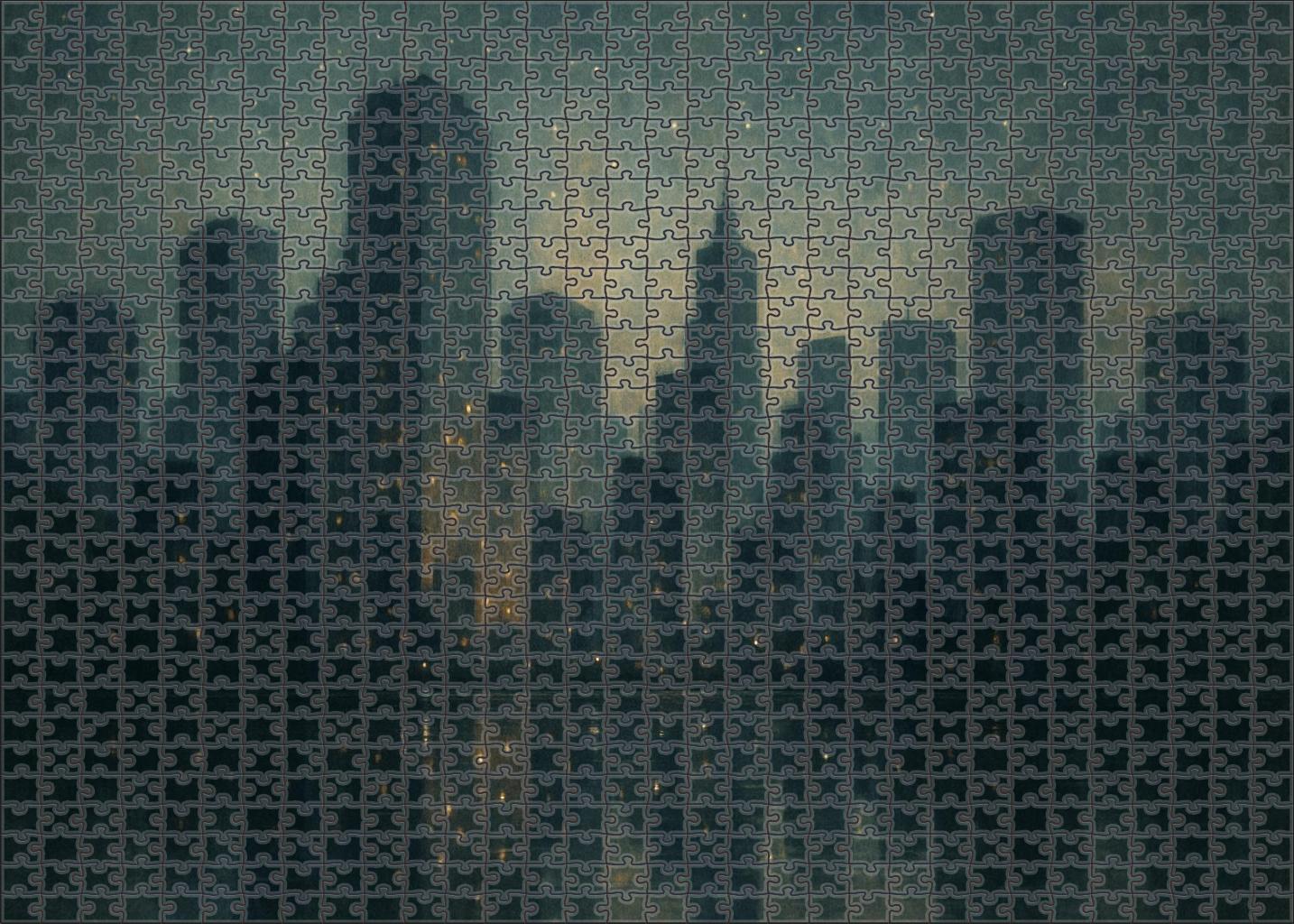 Nocturne Of The Urban Jungle 50 Piece Puzzle