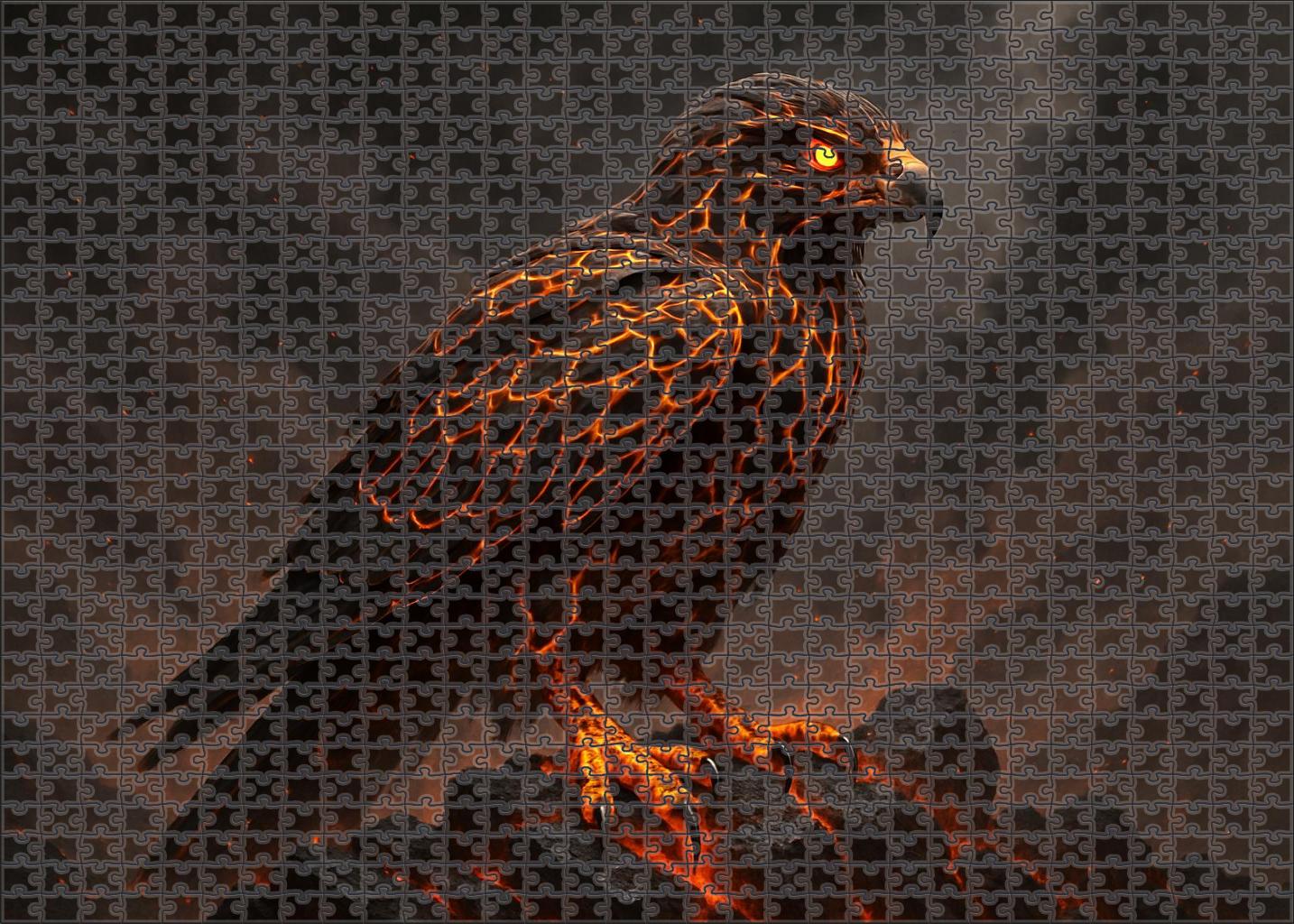 Ashen Talon Raptor Volcanic Cliff Hunter With Molten Claws Challenging Puzzles