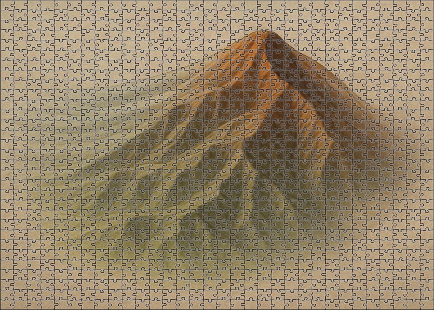 Topographic Shadow Relief With Color Wash Puzzle Collection