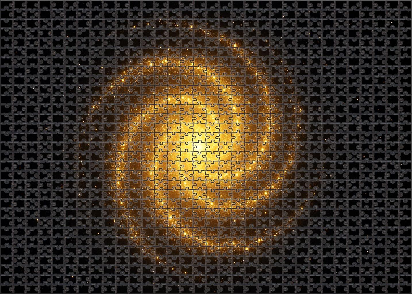 Golden Spiral Star Cluster Puzzle Collection