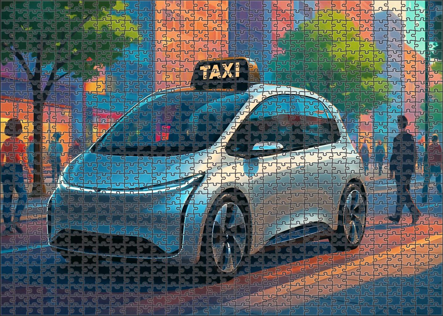 Compressed Air-powered Urban Taxi Puzzle Collection