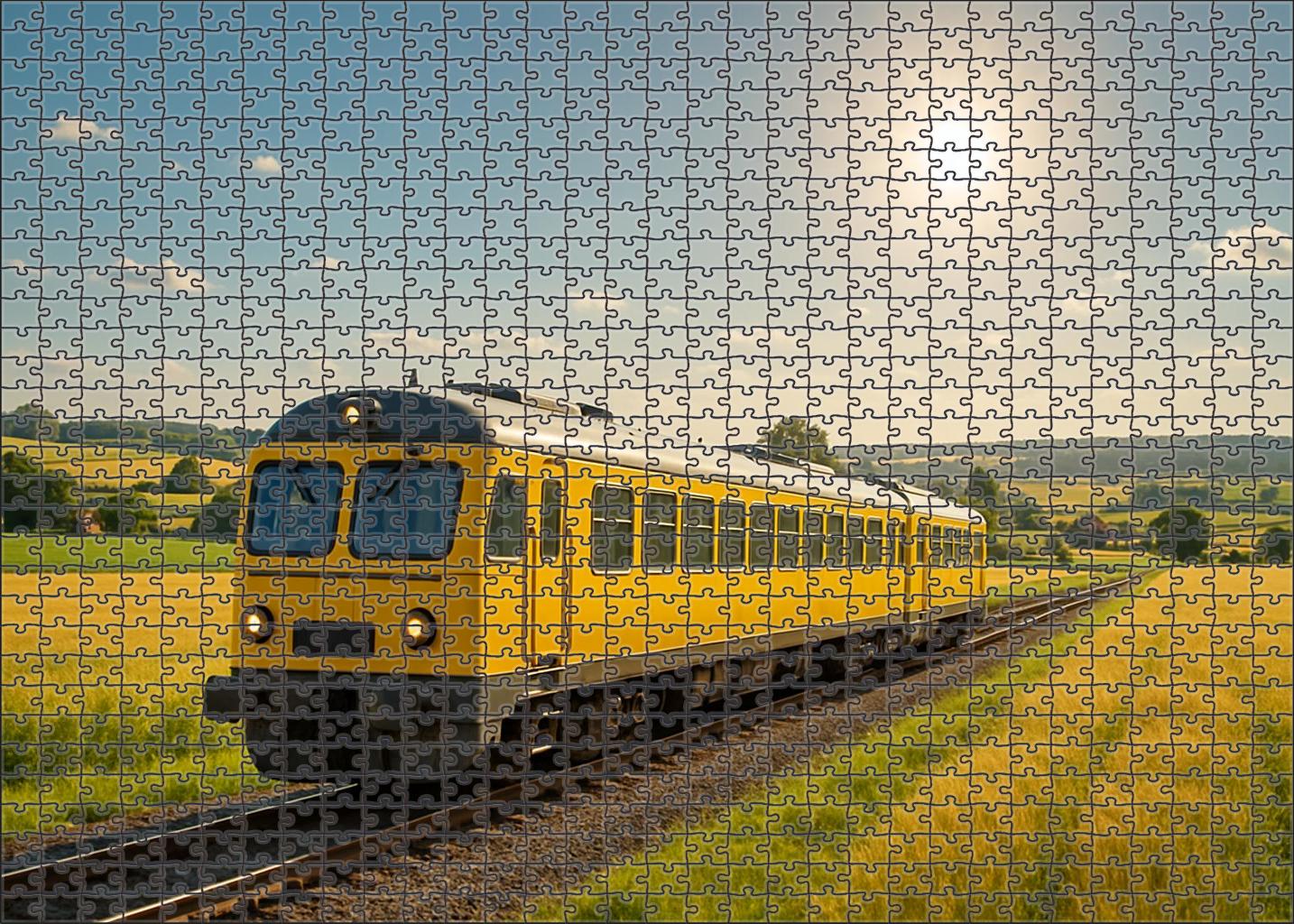 Golden Horizon Diesel Railcar 300 Piece Puzzle