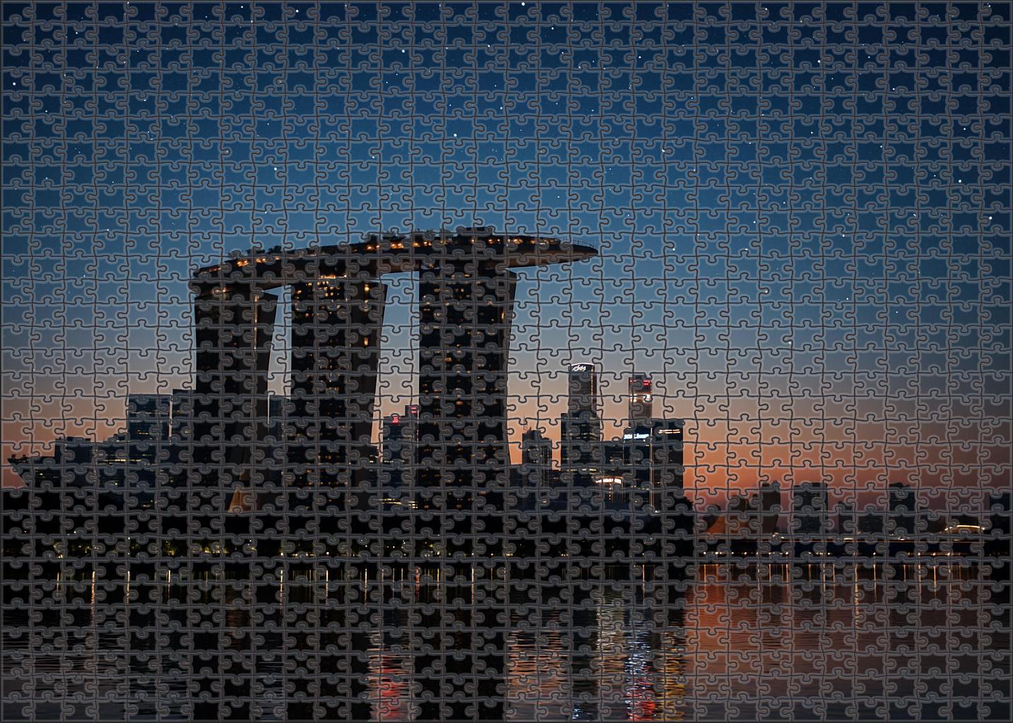 Marina Bay Sands Situated In Singapore Recognized By 6675 Globally As A Landmark Of Modern Luxury And Architectural Innovation Unique Puzzle Design