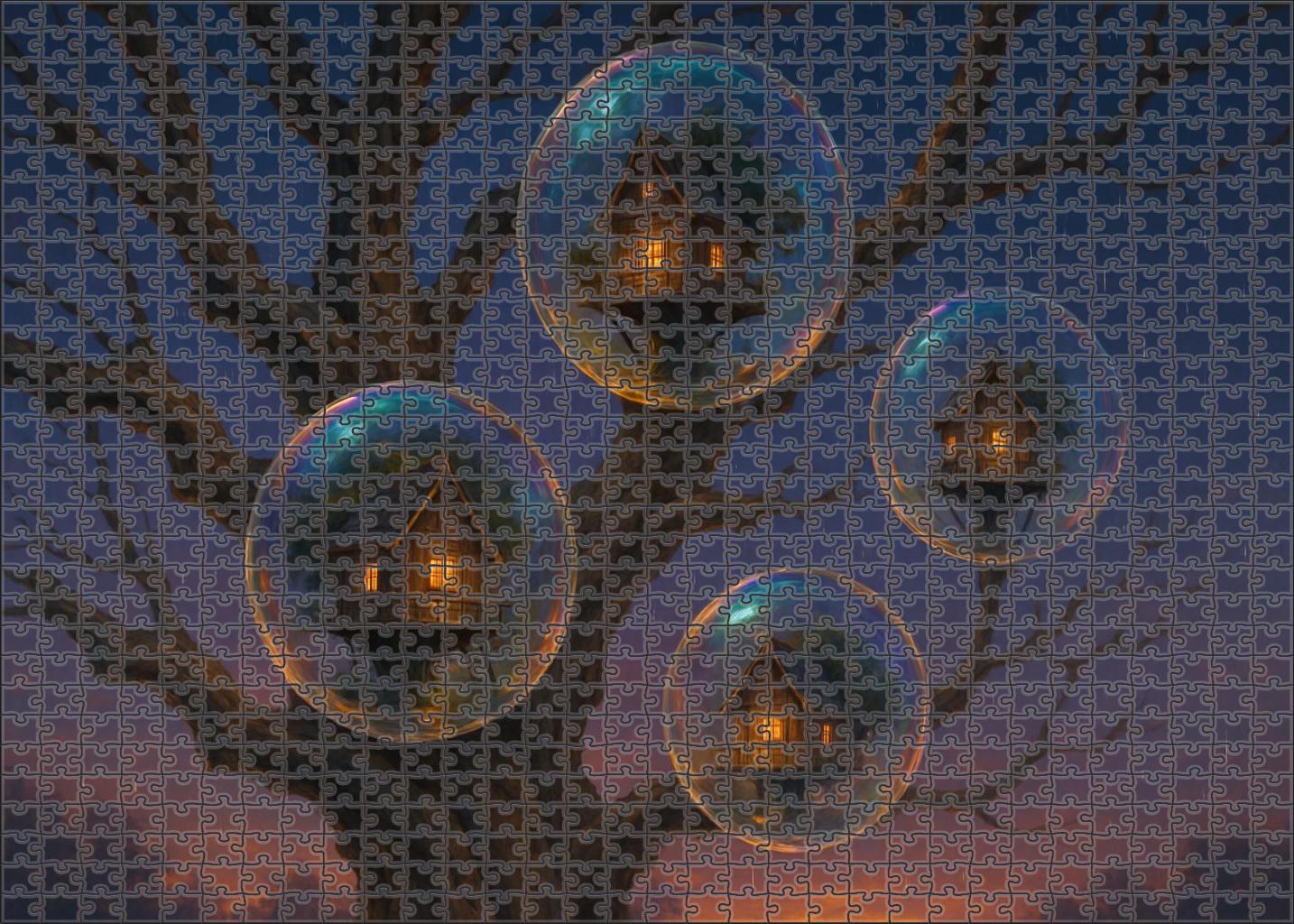 Glass Bubble Treehouse Village Puzzle Challenge