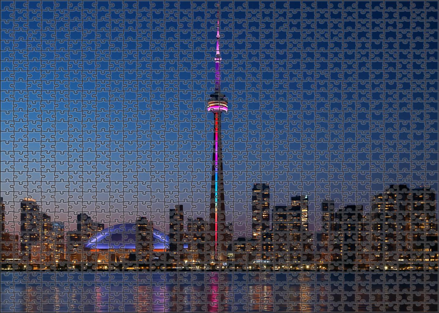 Cn Tower Toronto Canada  Recognized By 7365 Globally As An Engineering Marvel Puzzle Challenge