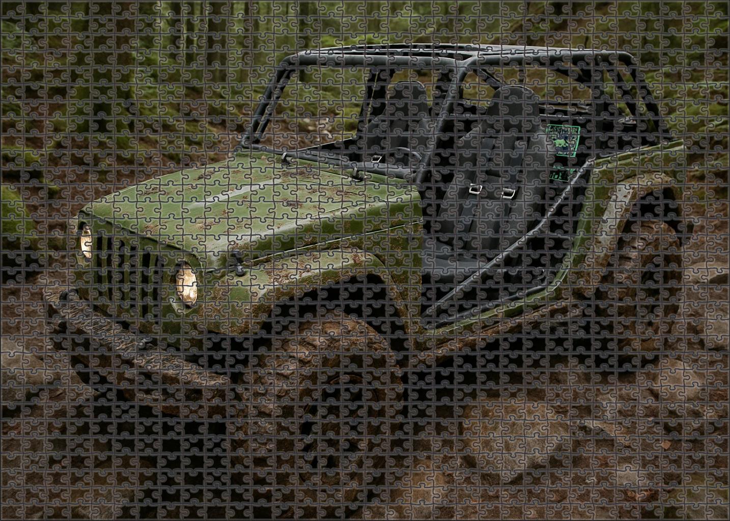 Tempest Striker Rally-honed All-terrain Racer With Advanced Four-wheel Drive Large Format Puzzle