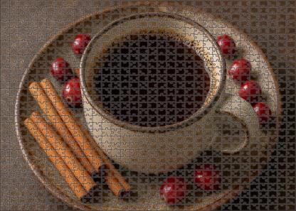 Cinder Trail Medium Roast Coffee Blend Highlighting Red Fruit And Spiced Cinnamon 50 Piece Puzzle