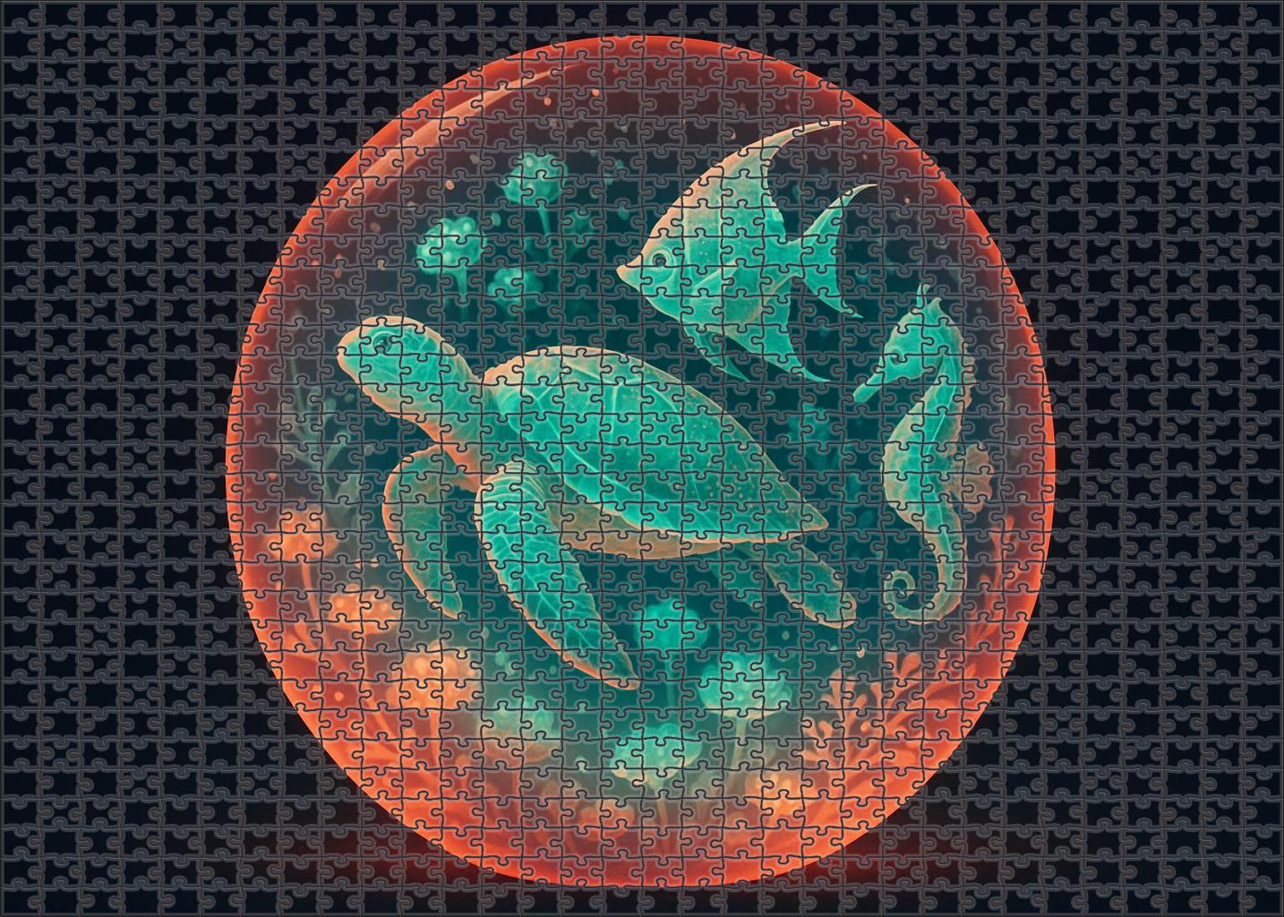 Luminescent Coral Ball Mini Puzzle